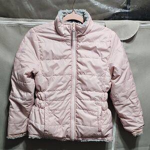 Kids Pink Puffer Jacket